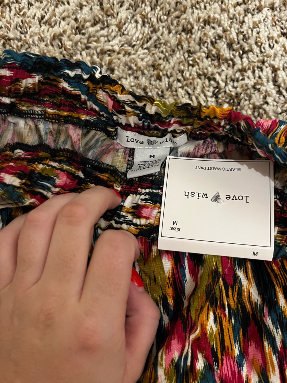Multi color pattern pants - Picture 3 of 4